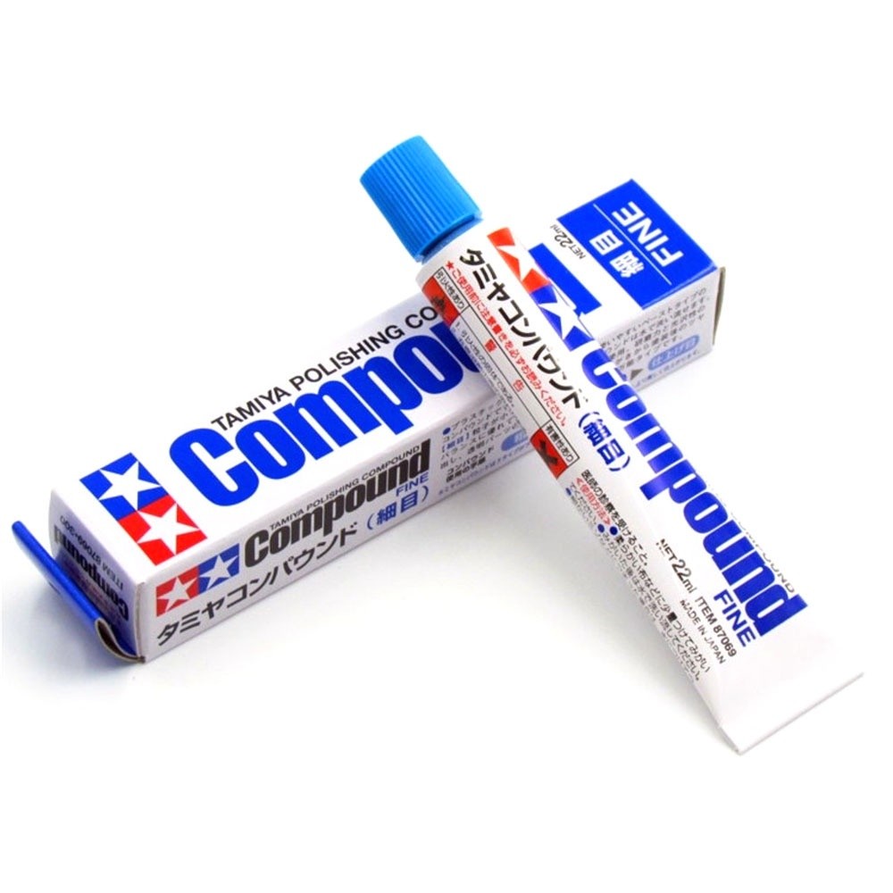 Tamiya Polishing Compound & HobbyMio Putty – for Hobby Plastic Models Car Motorbike Scale Models