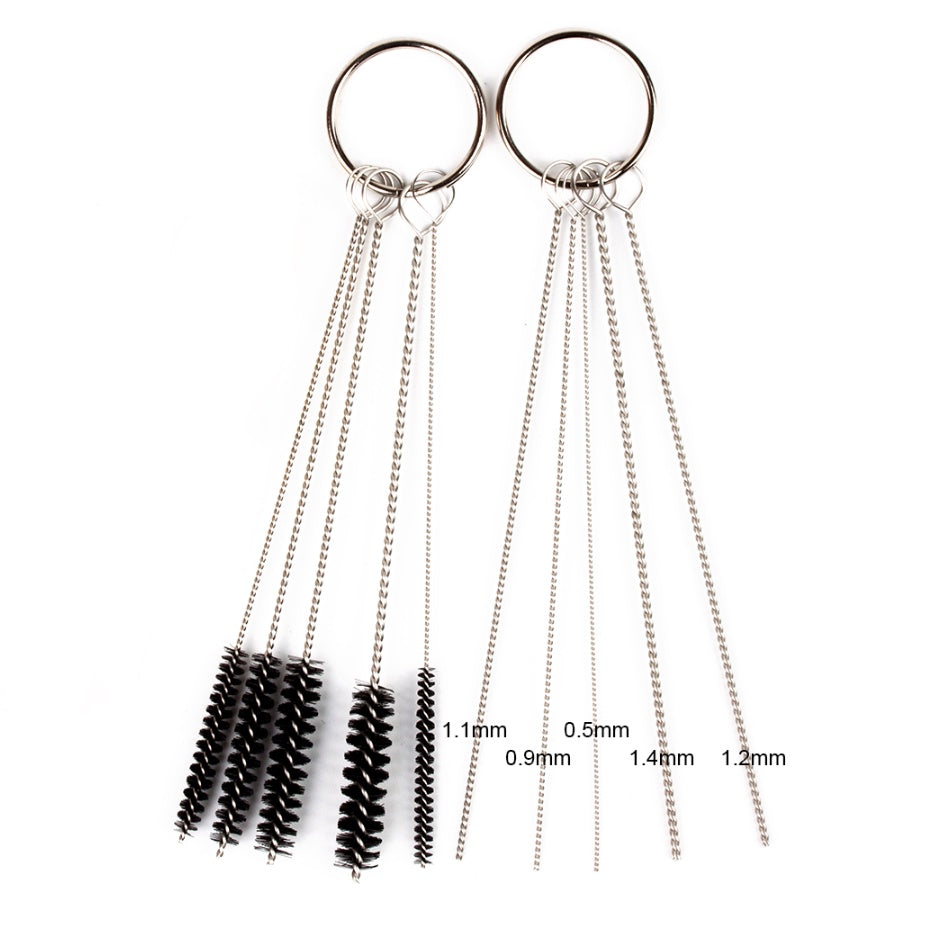 Practical Airbrush Cleaning Set 11 Pieces Needles Spray Gun Tools for Gunpla and Scale Model