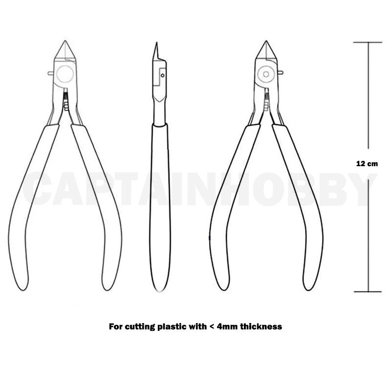 Premium Single Edge/ Single Blade Side Cutter Hobby Nipper for Hobby Scale Model Gunpla Miniature