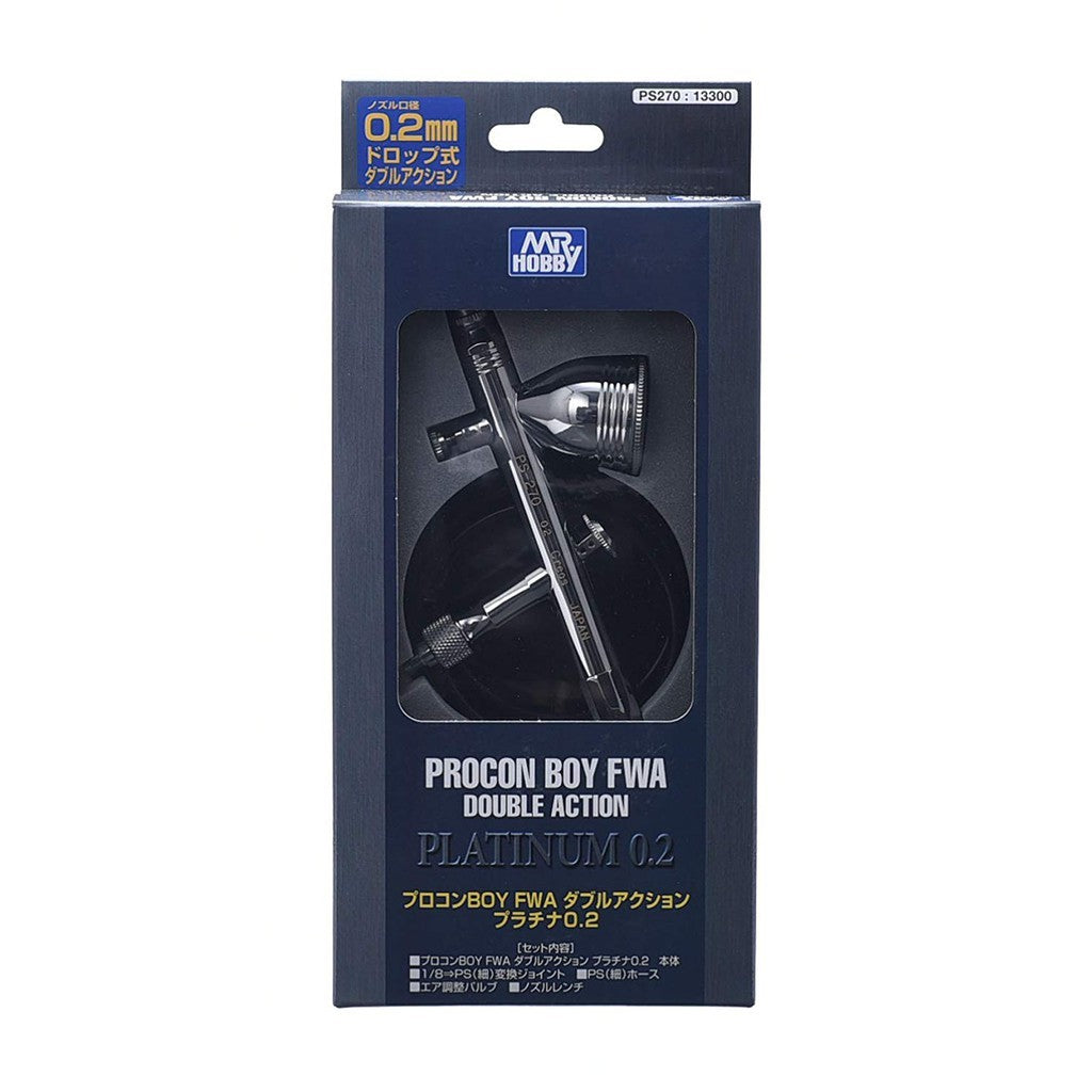 MR. AIRBRUSH Procon Boy GSI Creos PS-270 PLATINUM 0.2MM mr hobby airbrush