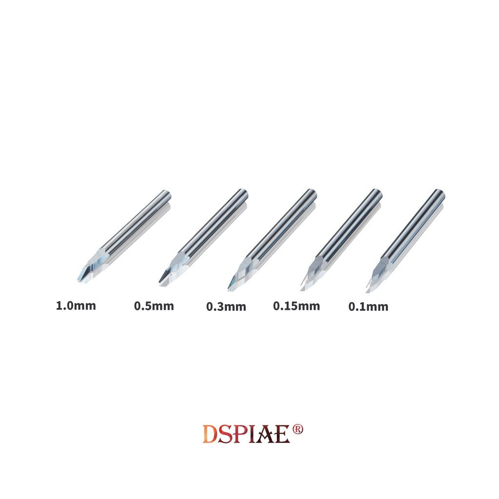 Premium Engraver/ Chisels/ Push Broach Set 0.1mm-1mm 5in1 for Gundam Gunpla Tamiya Model Building