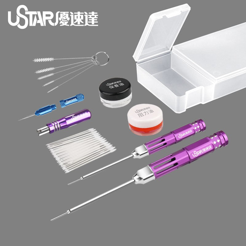 Professional Airbrush Cleaning Kits Compitable by with Tamiya Mr. Hobby Iwata Harder & Steenbeck Infinity Paasche Badger