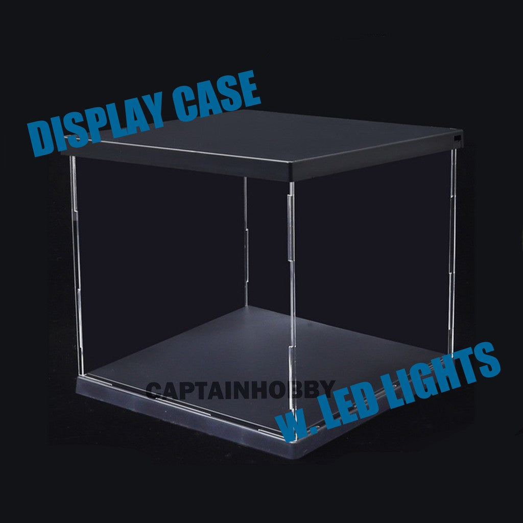 Display Case with USD Charged White LED for Gunpla & Figma and other action figures 25CM x 20CM x 20CM