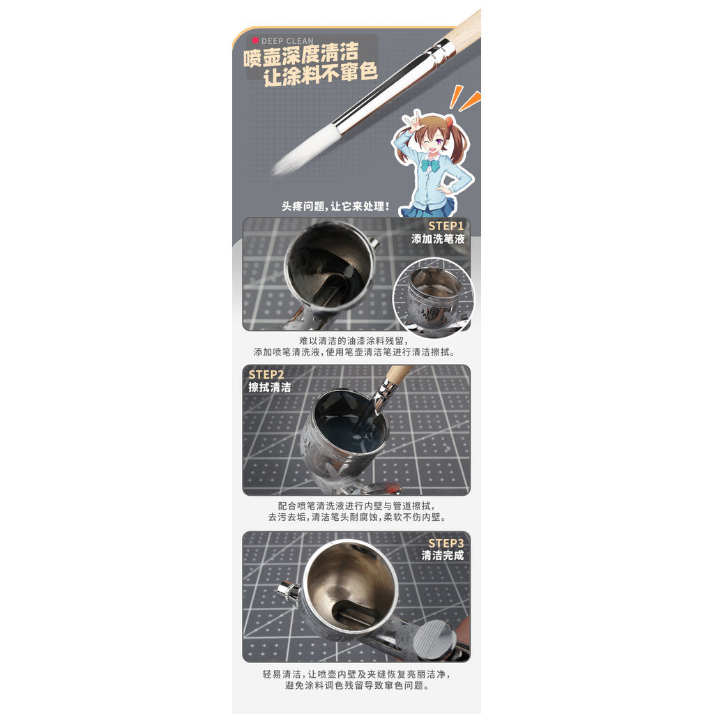 Airbrush Cleaning Brush by Ustar 90920 for Scale Model Modeler Cleaning Craft Tools