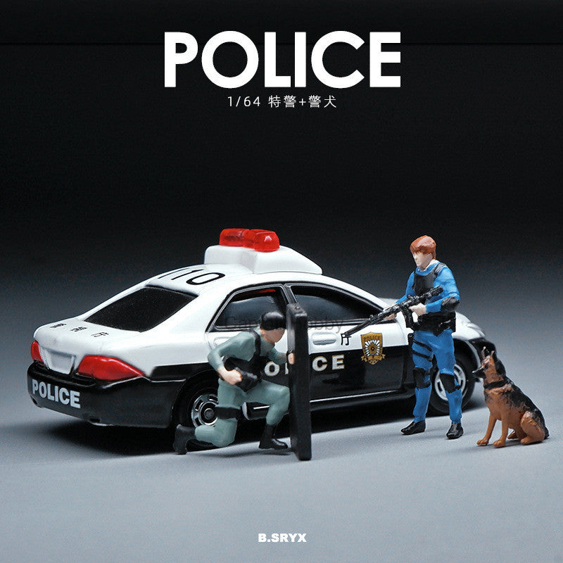 Miniature Figures 1/64 Scale – Realistic People Figurines for Die-Cast Model Cars & Diorama Props