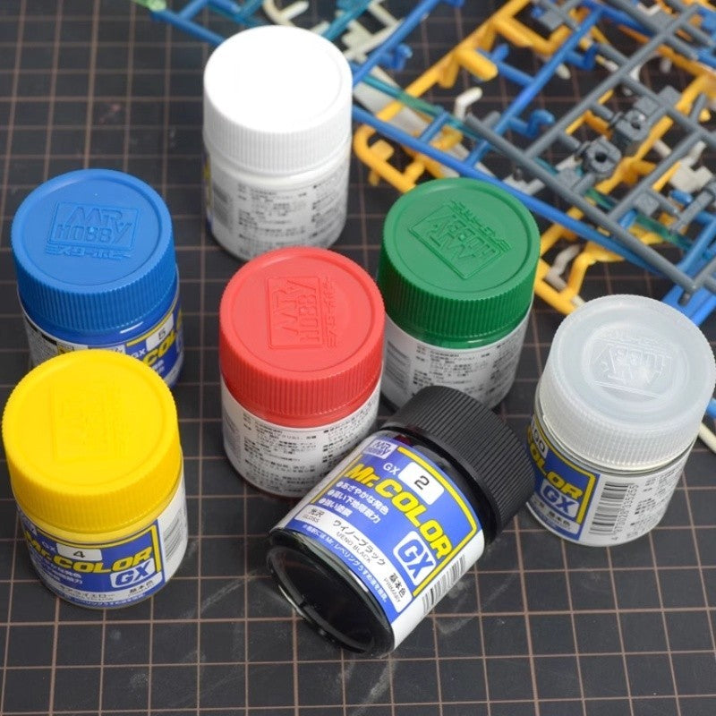 Mr Hobby Mr Color GX Lacquer Paint 18ml Gloss Primary Colors GX001-GX006 for Gundam Model Kit