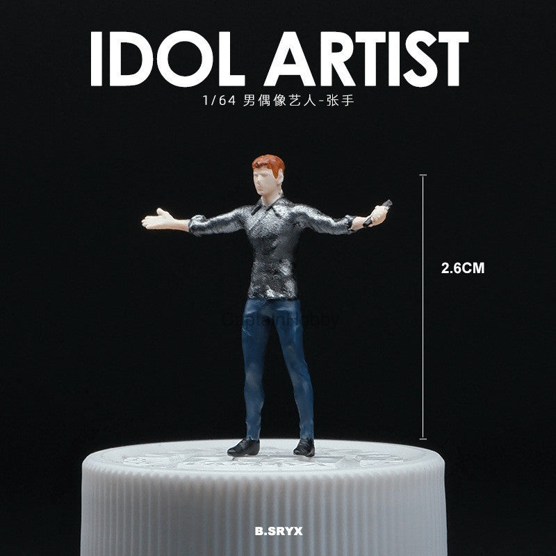 Miniature Figures 1/64 Scale – Realistic People Figurines for Die-Cast Model Cars & Diorama Props