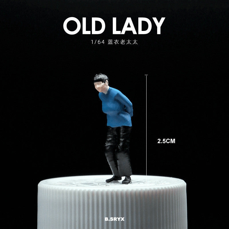 Miniature Figures 1/64 Scale – Realistic People Figurines for Die-Cast Model Cars & Diorama Props
