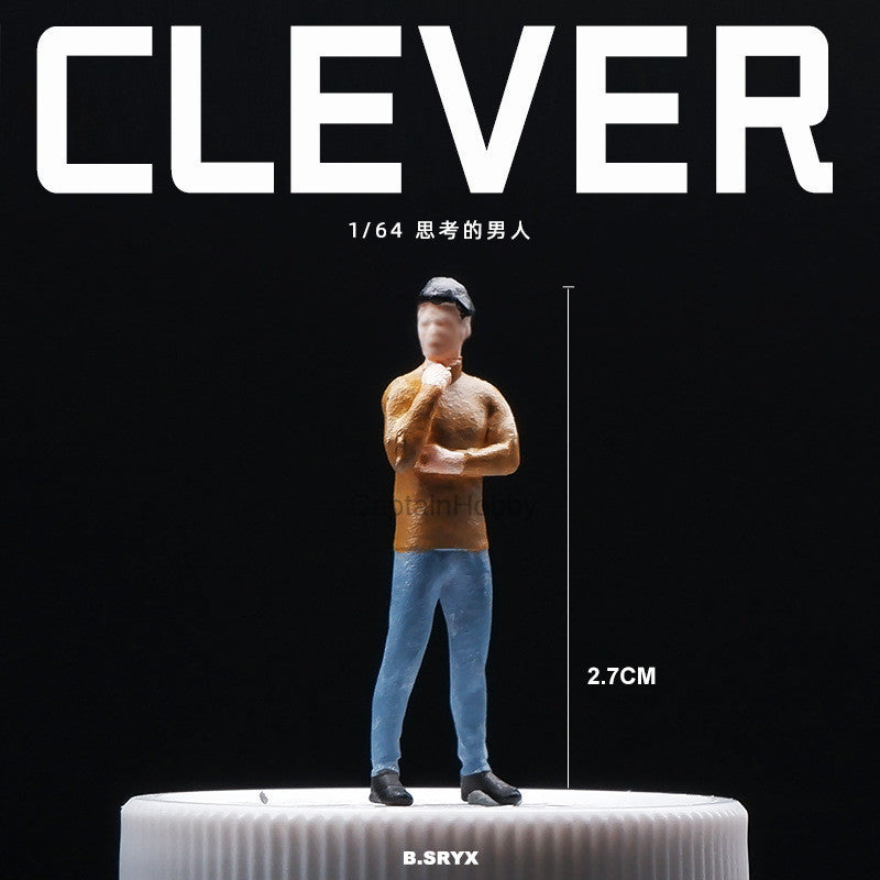 Miniature Figures 1/64 Scale – Realistic People Figurines for Die-Cast Model Cars & Diorama Props