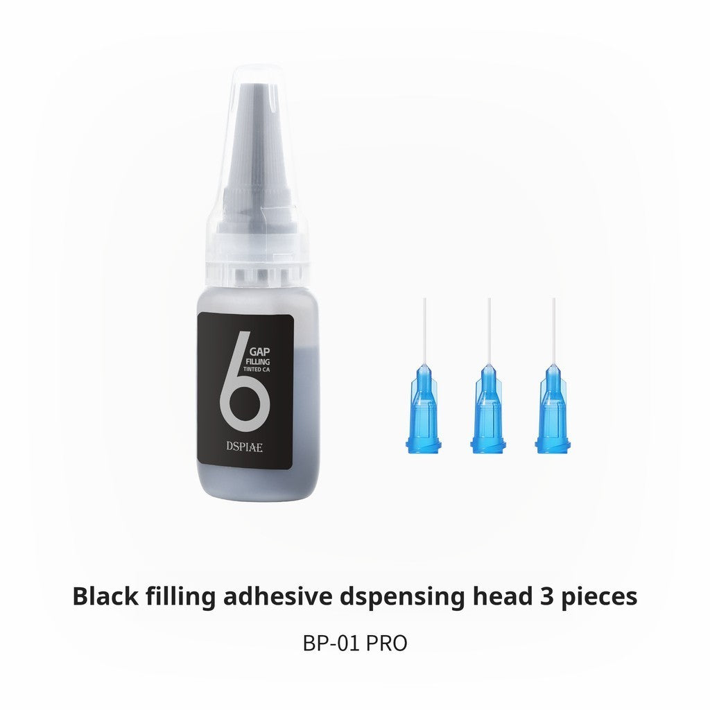DSPIAE BP-01/BP-02 PRO Black & White CA Gap Filling Glue & Accelerator for Gunpla Model Kits