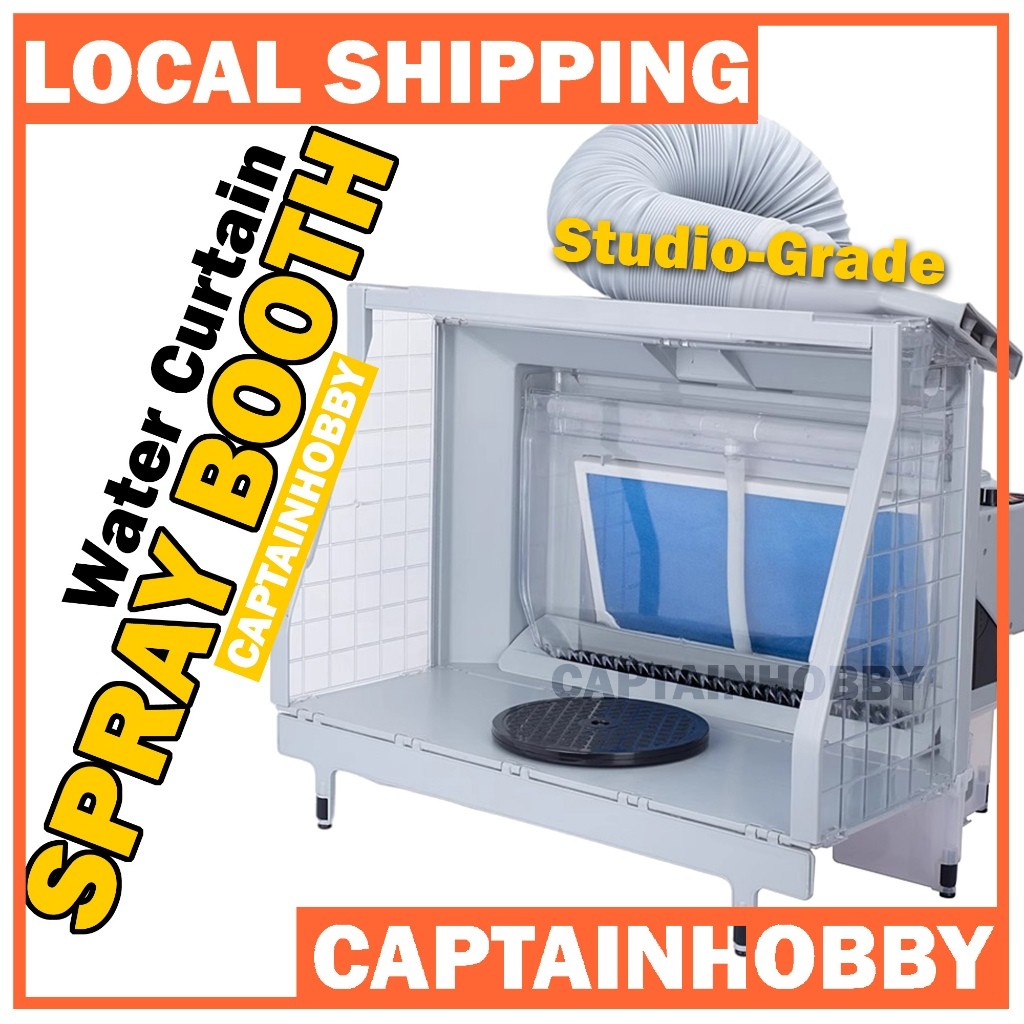 Studio-Grade Water Curtain Spray Booth – Water Curtain System for Pro Gunpla & Scale Models Painting