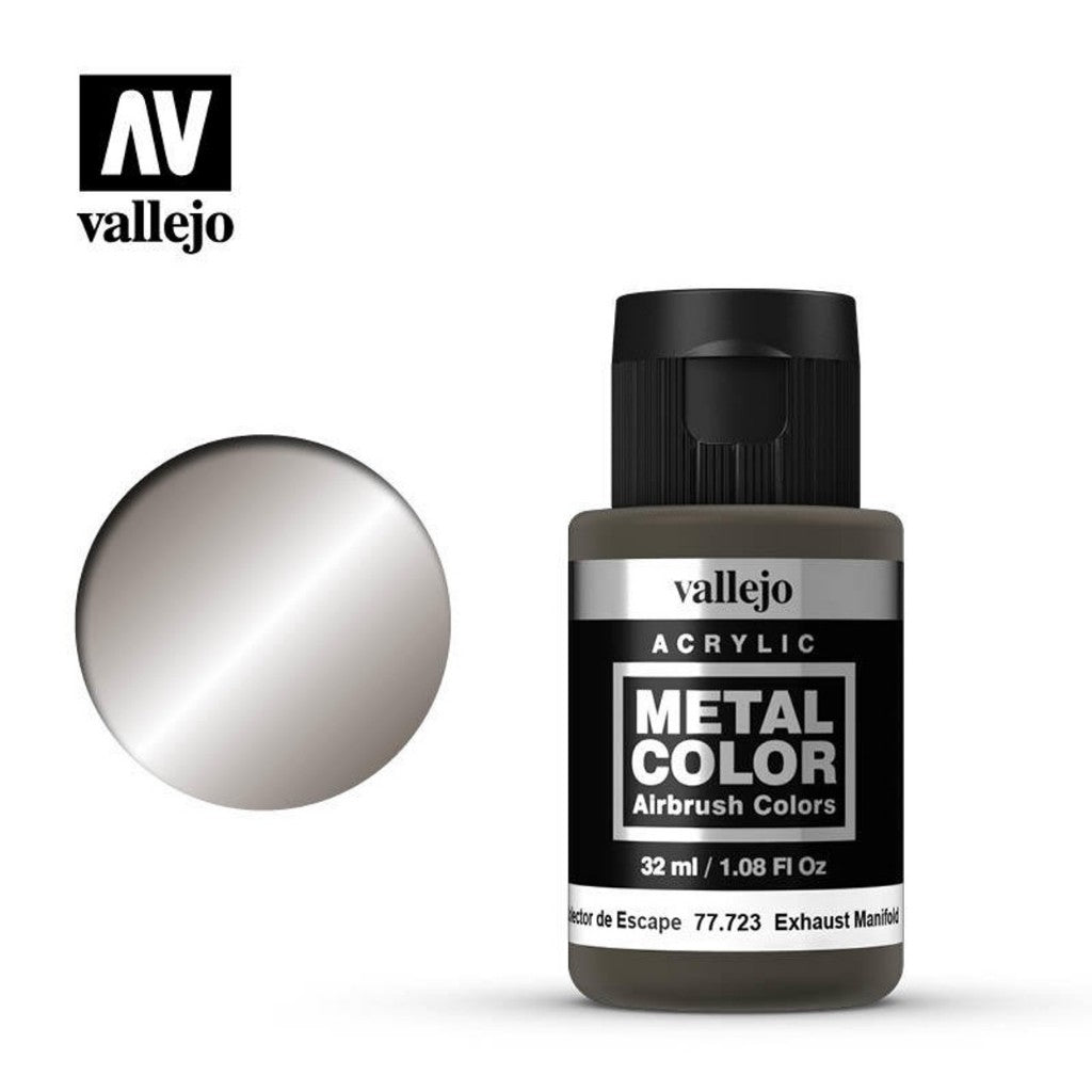 VALLEJO METAL COLOR 77.701- 77.725 Safe Pre-thinned Acrylic Hobby Paint 32ML for Hand Brushing & Airbrushing
