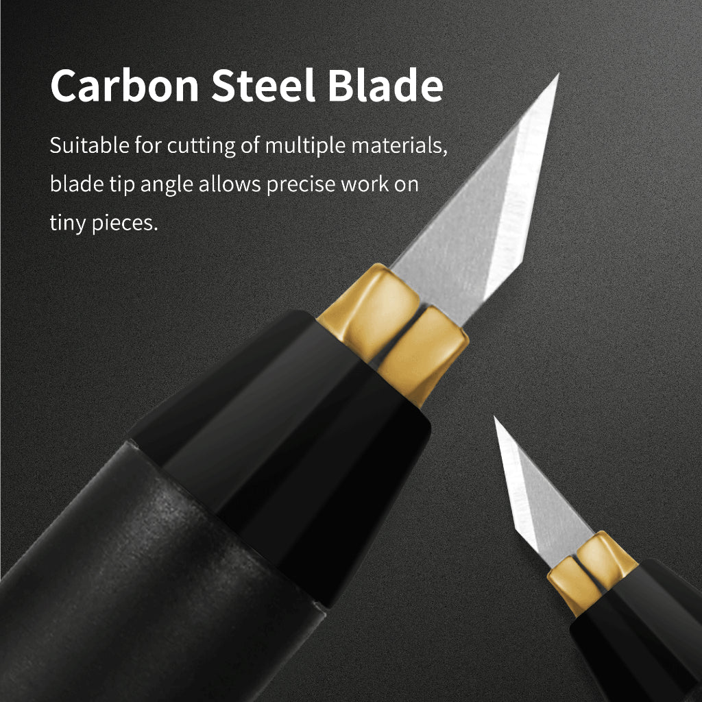 DSPIAE Premium Hobby Knife with 20 Spare Blades | Precision Cutter for Gundam, Tamiya, Miniatures