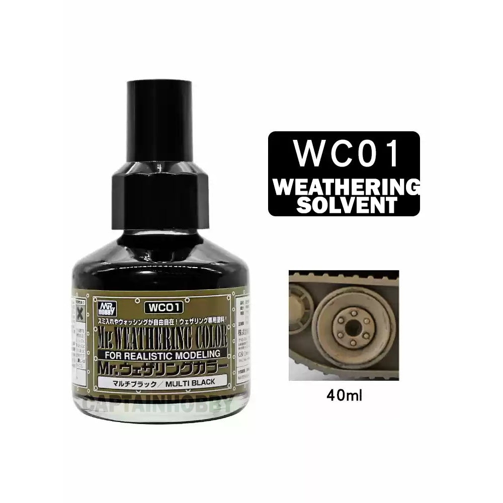 Mr Weathering Color Panel Liner & Thinner by Mr Hobby for Gundam Gunpla Scale Model Figure