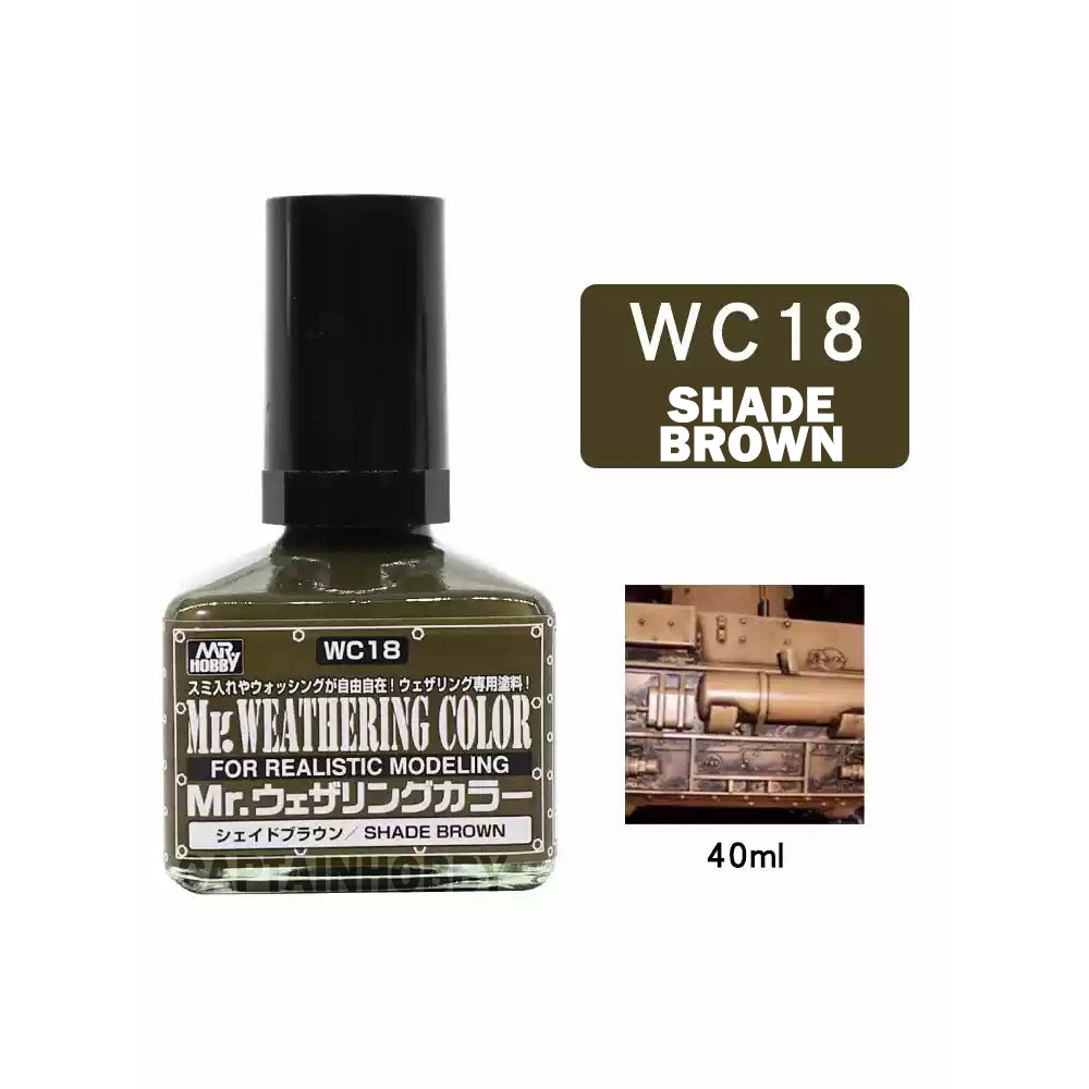 Mr Weathering Color Panel Liner & Thinner by Mr Hobby for Gundam Gunpla Scale Model Figure