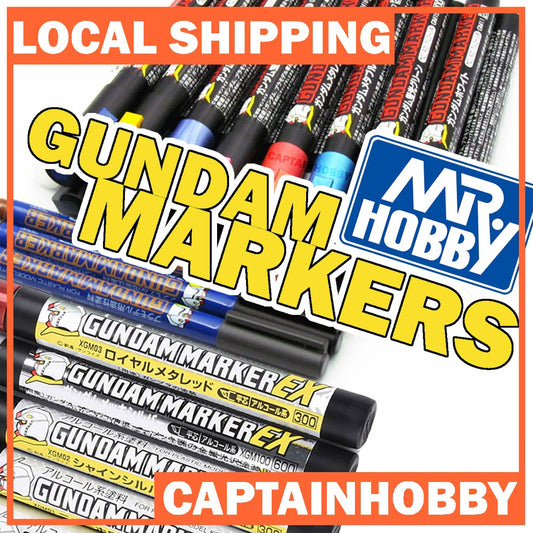 Mr. Hobby Marker & Panel Liner (ALL COLORS) – GM01, XGM100 for Gunpla, Gundam, Mecha, Toy, Figurine