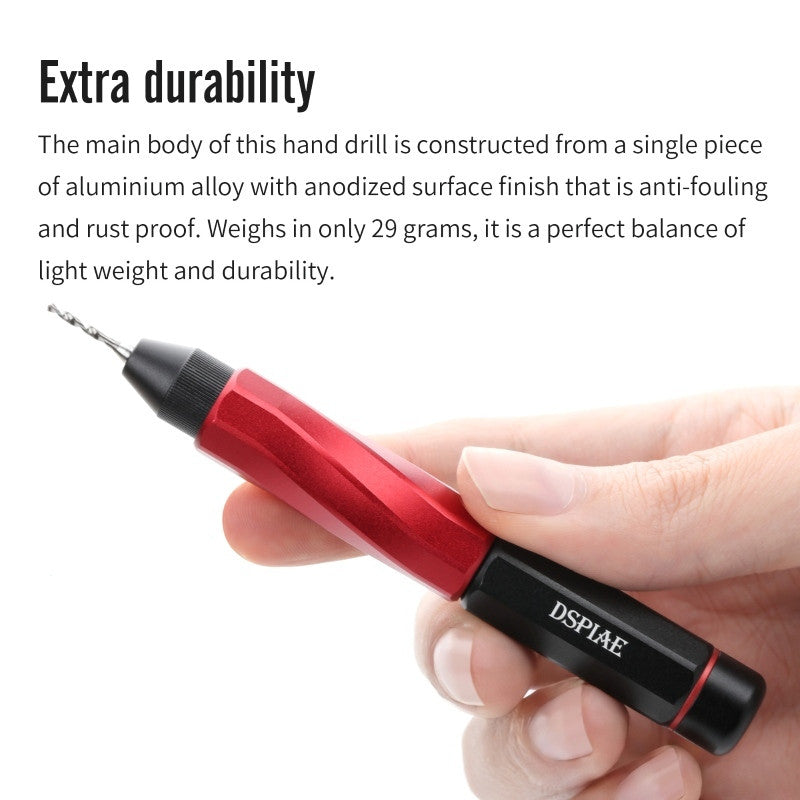 DSPIAE AT-MHD Mobius Hand Drill | Precision Pin Vise for Model Building DIY Hobby Tool