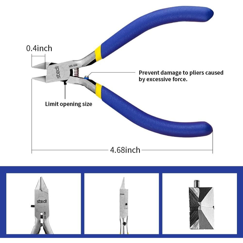 STEDI MS-104 Single Blade Nipper for Gunpla Plastic Model Sprue Cutter Precision Side Cutter Tool