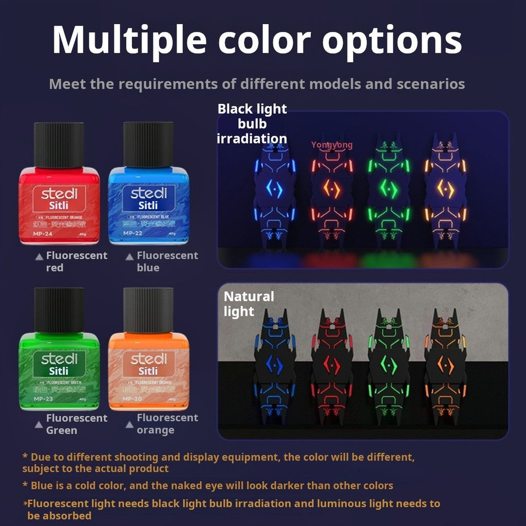 STEDI Fluorescent Panel Line Accent Color Water-Based Wash for Gundam Gunpla Models