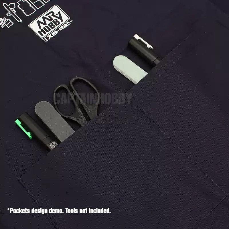 Mr. Hobby Modeling Apron | Hobby Work Apron for Gundam Gunpla Model Painting, Airbrush & DIY Craft