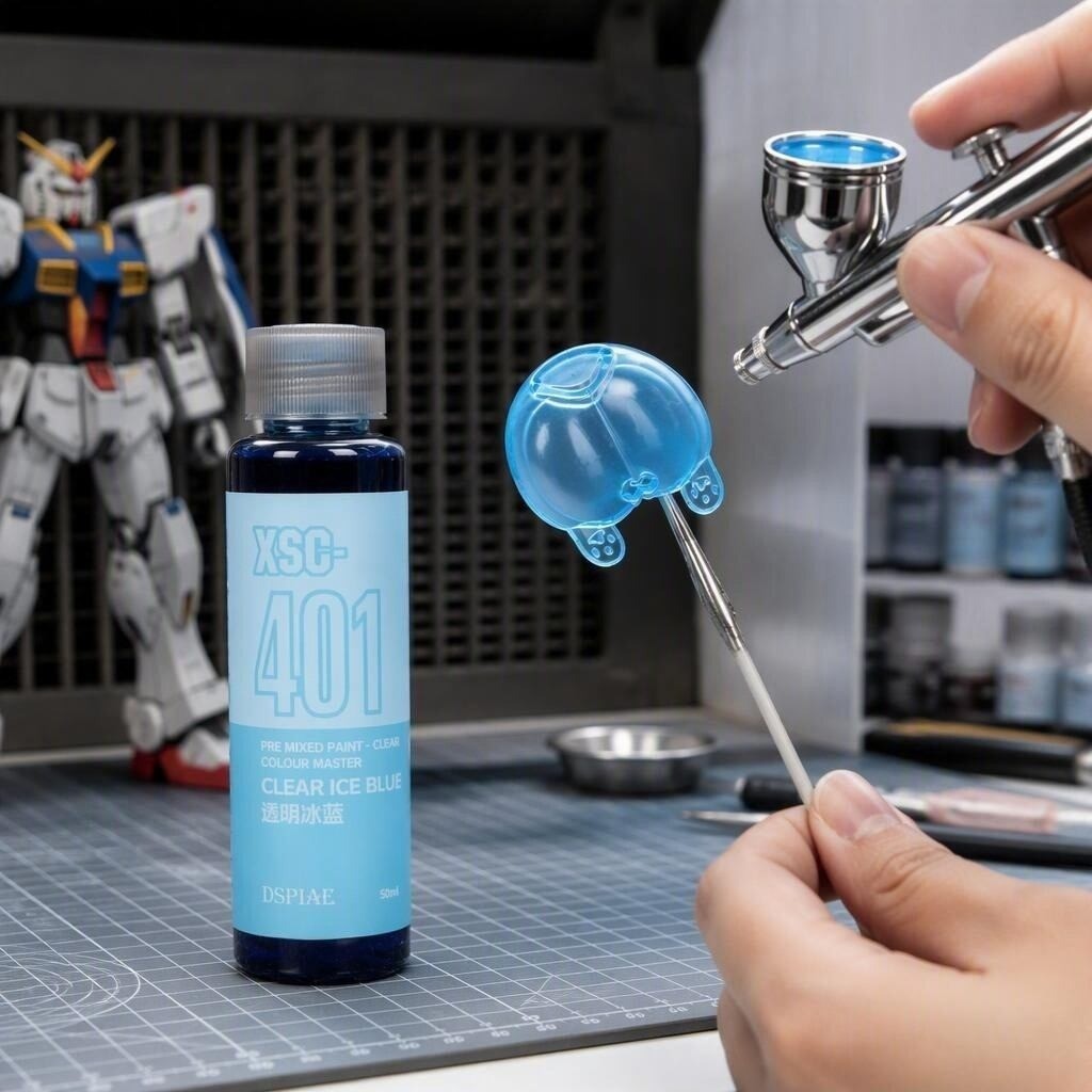 DSPIAE XSC Transparent Water-Based Airbrush Paint 50ml Pre-Thinned Colours for Gunpla & Model Kits