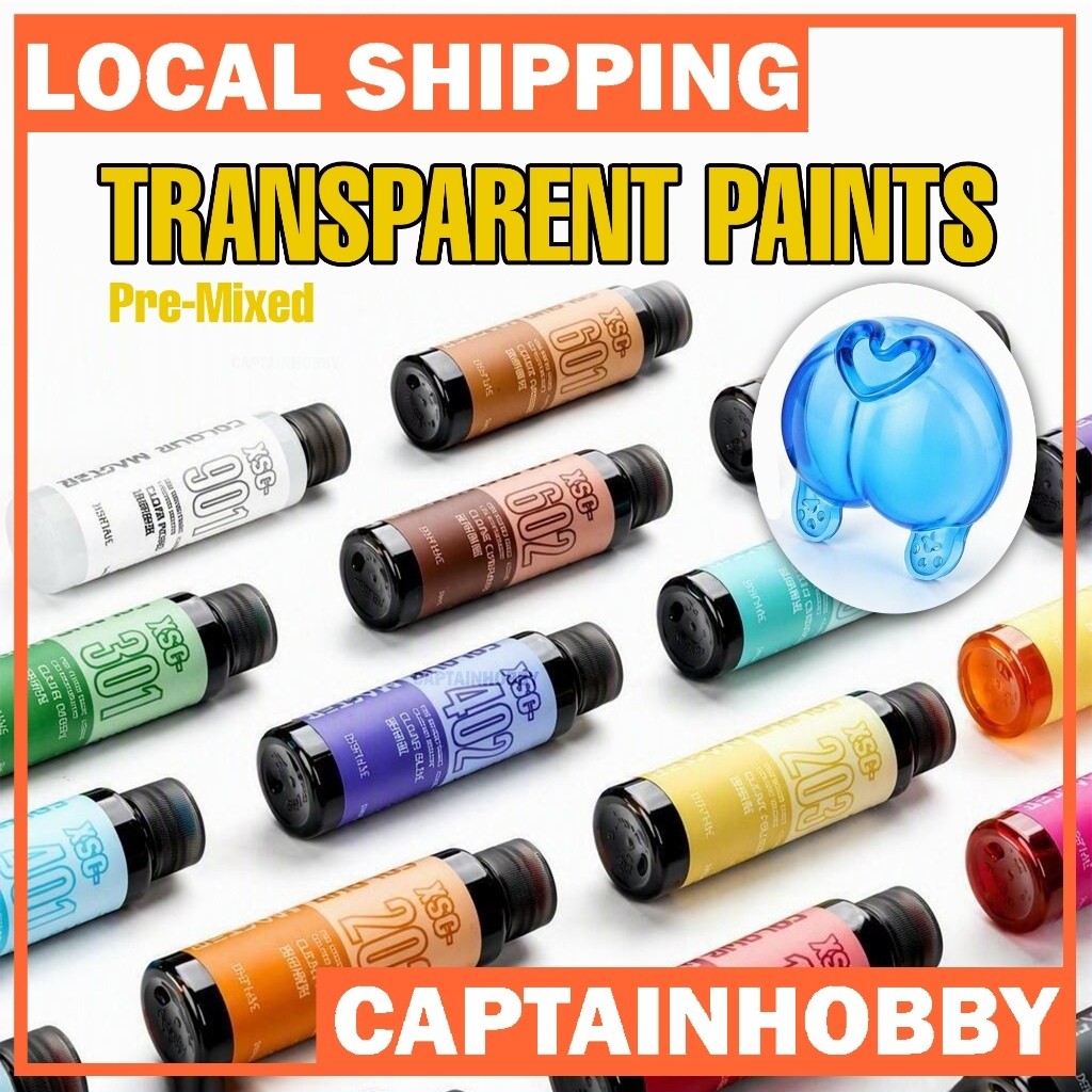 DSPIAE XSC Transparent Water-Based Airbrush Paint 50ml Pre-Thinned Colours for Gunpla & Model Kits
