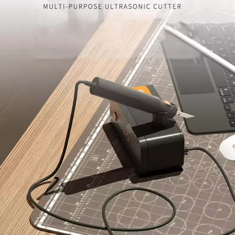 Ultrasonic Cutter Multifunction Precision Cutting Tool | QS-01 Plastic Acrylic Cutting with Blades