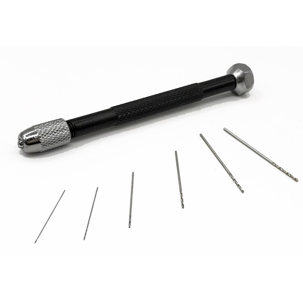 Hobby Pin Vise Hand Drill 0.2–3.0mm by Manwah – For Gunpla, Gundam, Tamiya, Scale Model Building