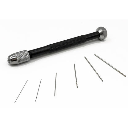 Hobby Pin Vise Hand Drill 0.2–3.0mm by Manwah – For Gunpla, Gundam, Tamiya, Scale Model Building