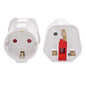 European/ Korean 2 Pin to 3 Plug Change-over Adaptor Euro EU Korea Germany Travel Convertor