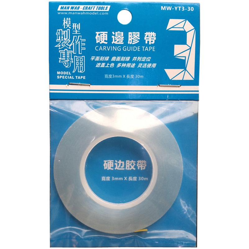 Panel Line Carving Tool & Guide Tape – Scriber + Hard Edge Tape 3mm / 6mm for Gunpla Model Detailing