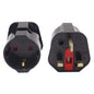 European/ Korean 2 Pin to 3 Plug Change-over Adaptor Euro EU Korea Germany Travel Convertor