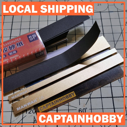 Adhesive Waterproof Sandpaper by Manwah for Sanding Polishing Gundam Gunpla tamiya scale model  figure building