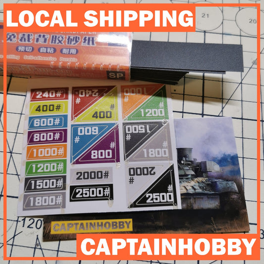 Adhesive Waterproof Sandpaper by Manwah for Sanding Polishing Gundam Gunpla tamiya scale model  figure building