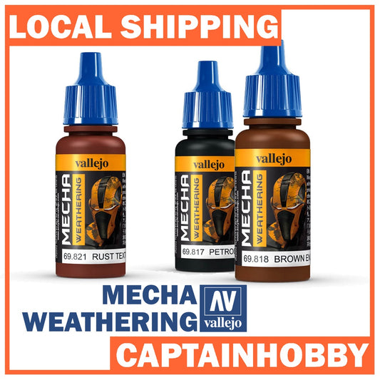 VALLEJO MECHA WEATHERING/ WASH II 69.813-69.821 Safe Pre-thinned Ready-to-spray Acrylic Hobby Gunpla Paint 17ML