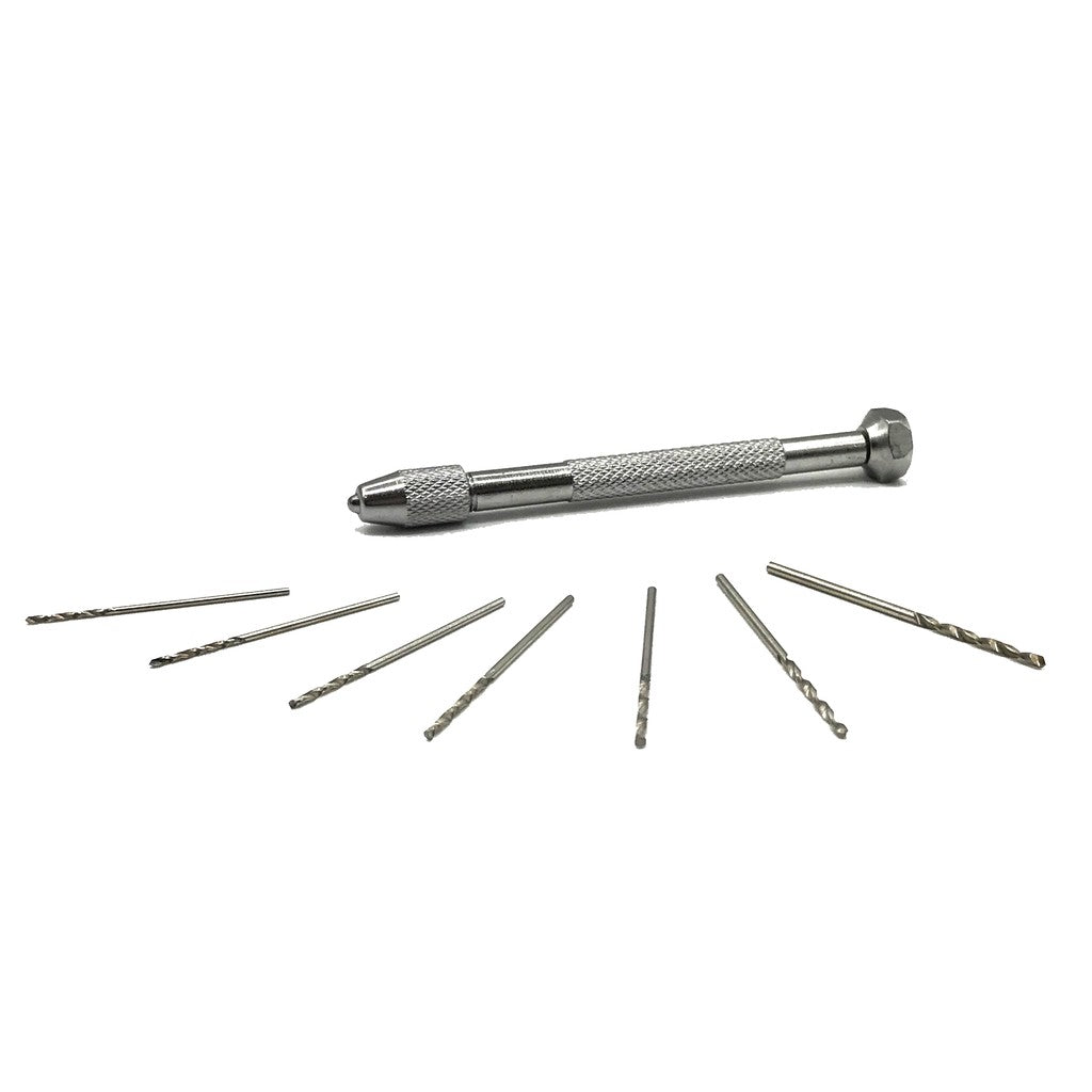 Hobby Pin Vise Hand Drill 0.2–3.0mm by Manwah – For Gunpla, Gundam, Tamiya, Scale Model Building