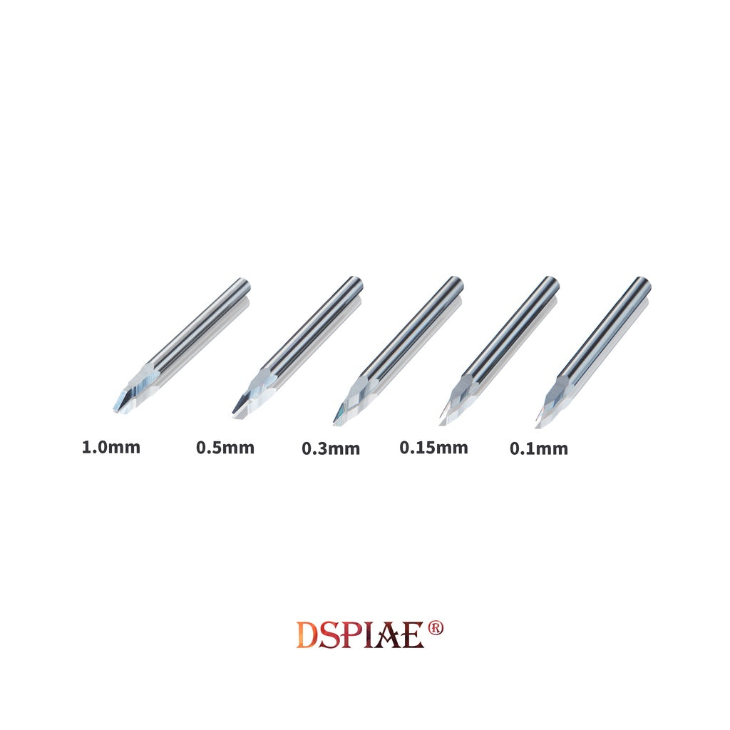 Premium Engraver/ Chisels/ Push Broach Set by Dspiae 0.1mm-1mm 5in1  for Gundam Gunpla Tamiya Model Building DSP CS-PB01
