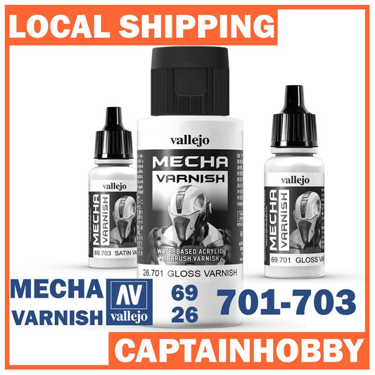 VALLEJO MECHA COLOR/ VANISH I 69.701-69.703 26.701-26.703 Safe Pre-thinned Ready-to-spray Acrylic Hobby Gunpla Paints
