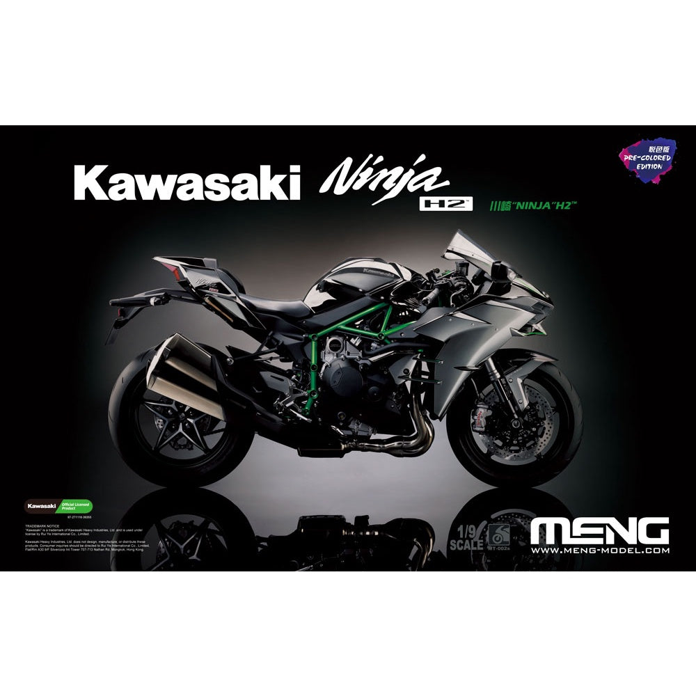 Kawasaki Ninja H2 R Model Kit Pre Colored Version by MENG - MEMT-001S - Top Gun Maverick Bike
