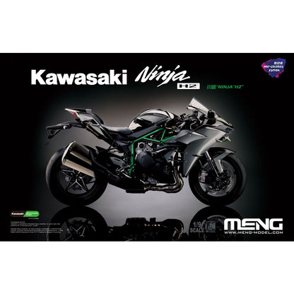 Kawasaki Ninja H2 R Model Kit Pre Colored Version by MENG - MEMT-001S - Top Gun Maverick Bike