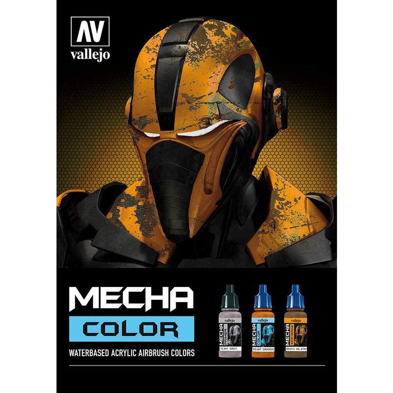 VALLEJO MECHA COLOR/ BASE I 70.640-70.644 Safe Pre-thinned Ready-2-spray Primer Basecoat Acrylic Hobby Gunpla Paint 17ML