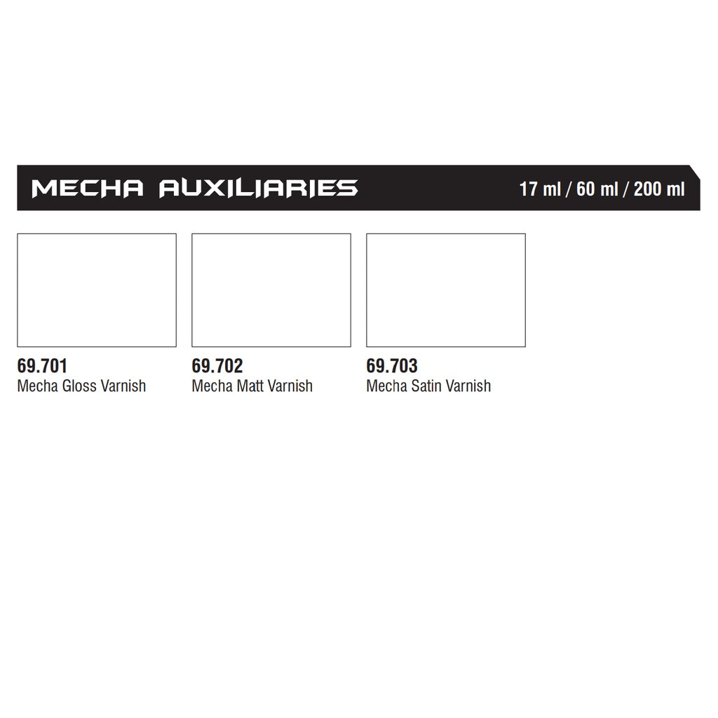 VALLEJO MECHA COLOR/ VANISH I 69.701-69.703 26.701-26.703 Safe Pre-thinned Ready-to-spray Acrylic Hobby Gunpla Paints