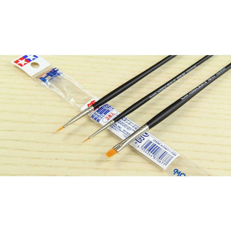 Tamiya Modeling Brush Basic Set 87066 87067 for Hand Brushing Painting Gundam Figures & Dioramas Miniature