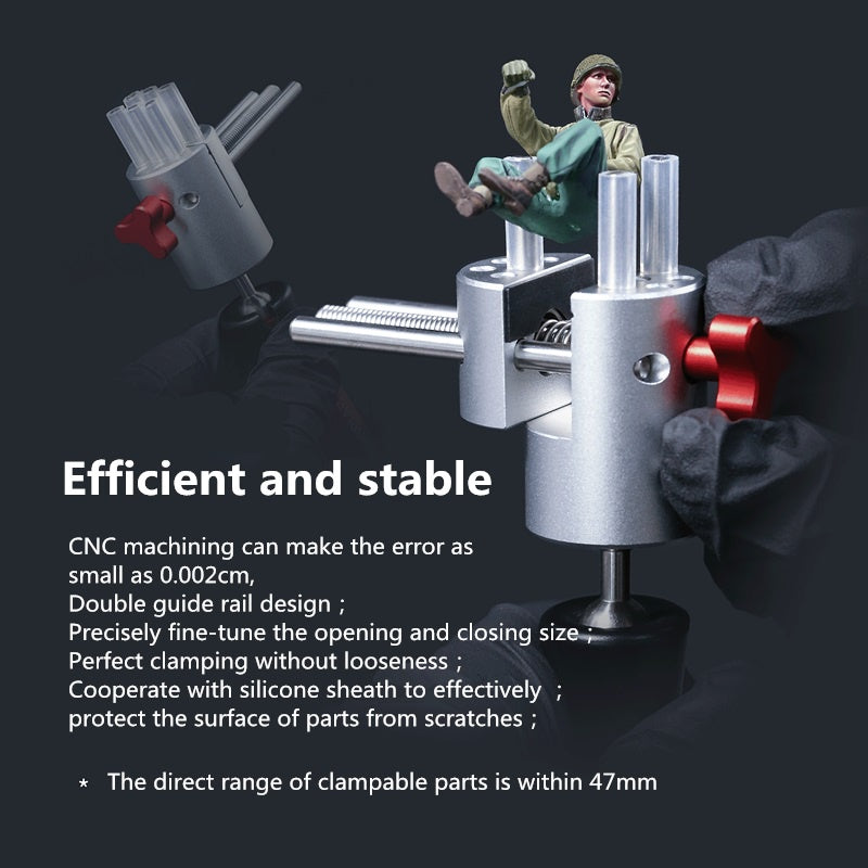 Aluminum Alloy Hand-held Mini Vise by DSPIAE for hand painting brushing desktop game miniture   DSP AT-HV