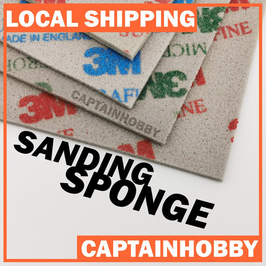 3M Softback Sanding Sponge 114MM x139MM for Polishing Gundam Gunpla Scale Model