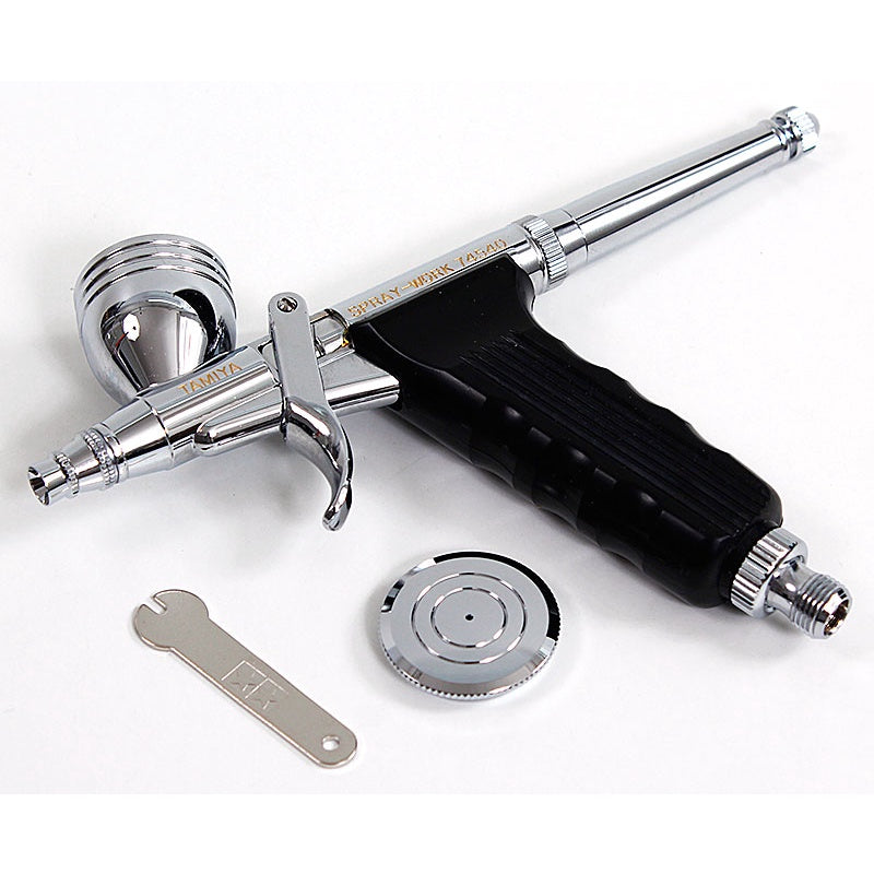 Tamiya 74540 SPRAY-WORK HG Trigger-Type Airbrush w/Integrated Cup (0.3mm Nozzle) for airbrushing hobby scale model