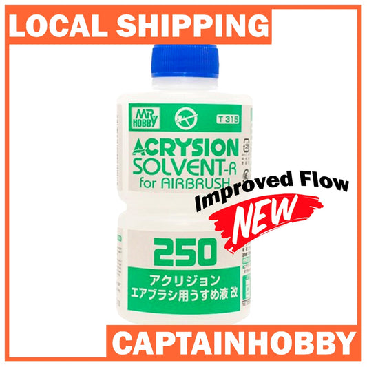 Mr. Hobby COLOR THINNER for Acrysion Aqueous and other acrylic water-based hand painting and airbrushing paints
