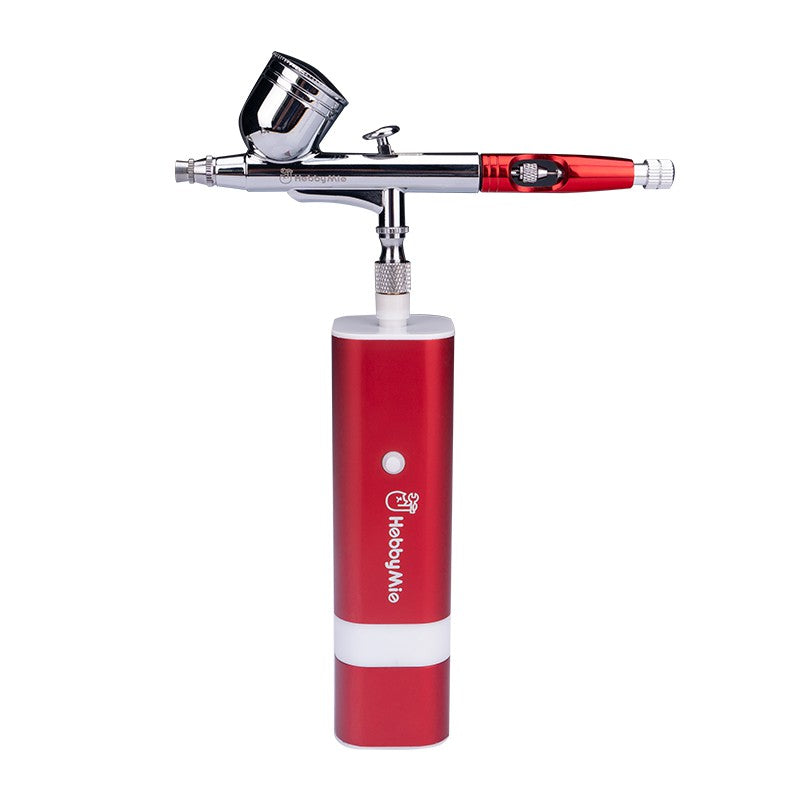 Handhold Portable Mini Airbrush Compressor by HobbyMio for Painting Gundam Gunpla and Scale Model