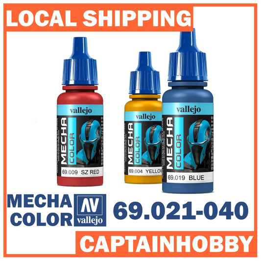 VALLEJO MECHA COLOR I 69.021-69.040 Safe Pre-thinned Ready-to-spray Acrylic Hobby Gunpla Paint 17ML for Airbrushing