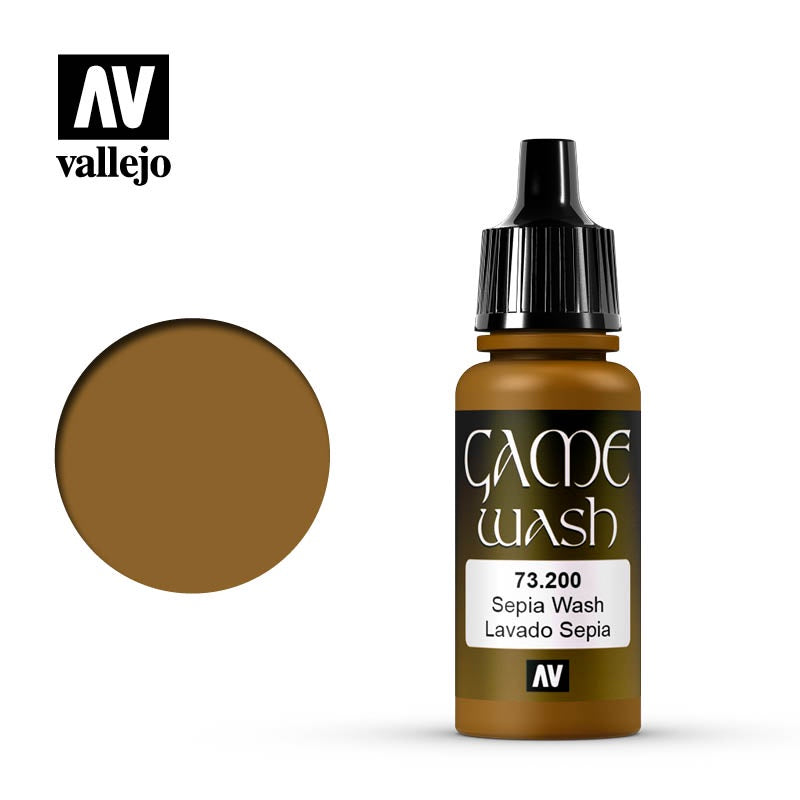 VALLEJO GAME COLOR/ WASH VIII 73.200-73.301 WASHES & LAVADOS Safe Pre-thinned Acrylic Hobby Weathering Paint